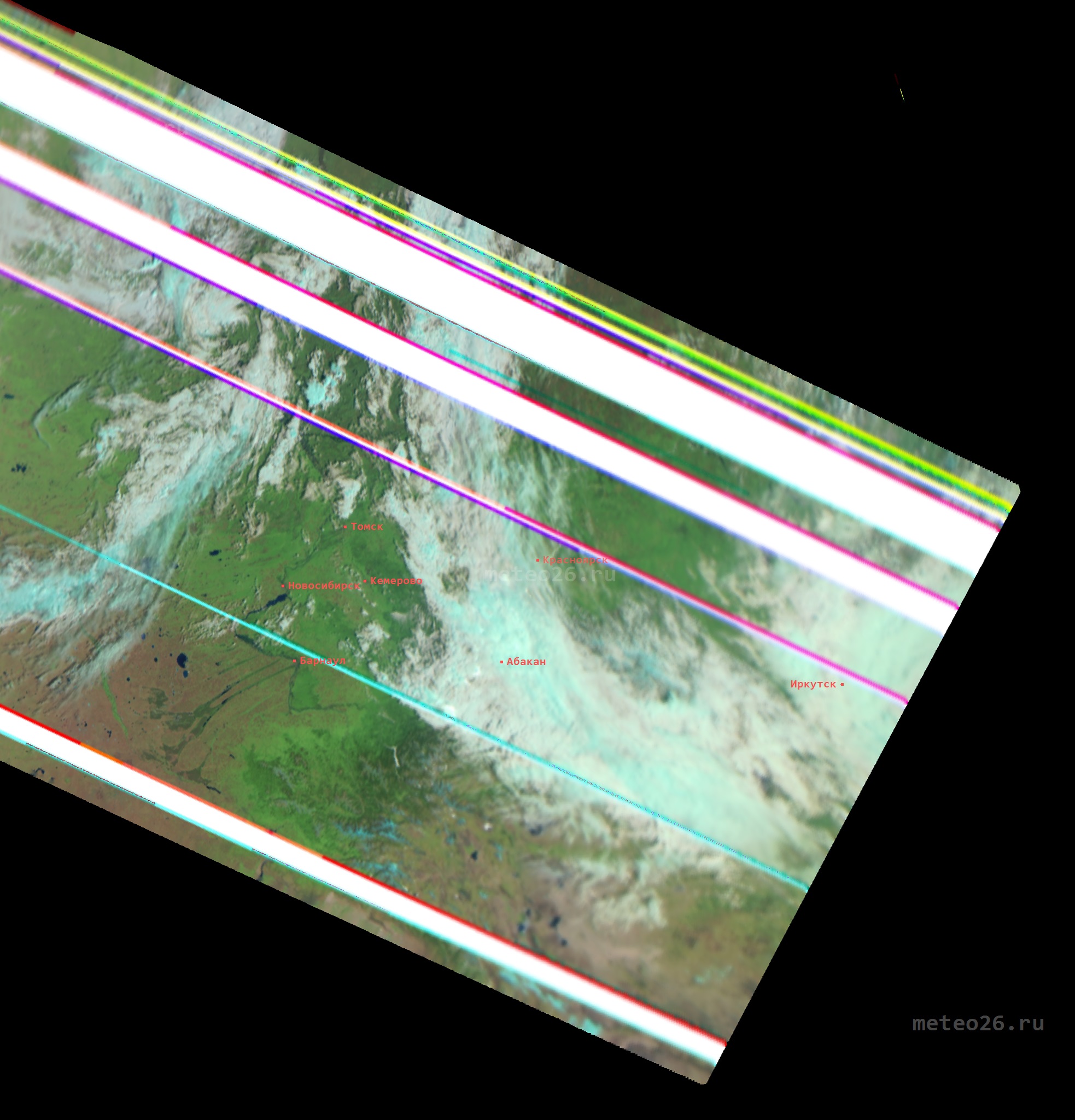 Снимки со спутника «Метеор-М № 2» / Погода в Железногорске ...