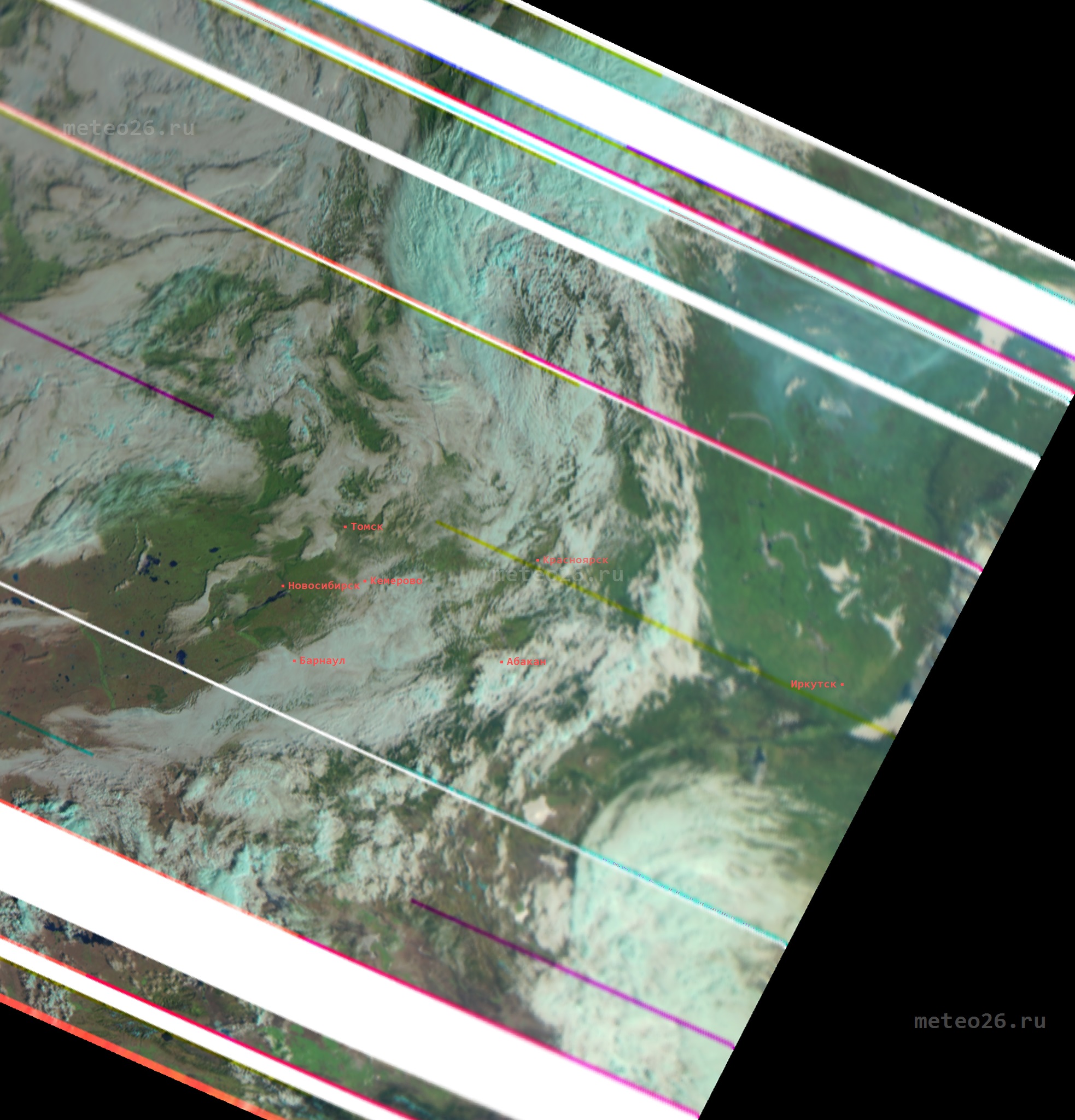 Снимки со спутника «Метеор-М № 2» / Погода в Железногорске ...